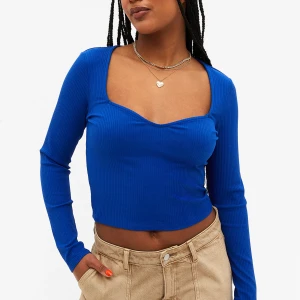 Blå monki topp - Stretchig 