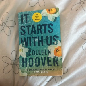 It start with us collen hoover  - Den andra delen av boken ”it ends with us”  Pris går att diskutera 💕