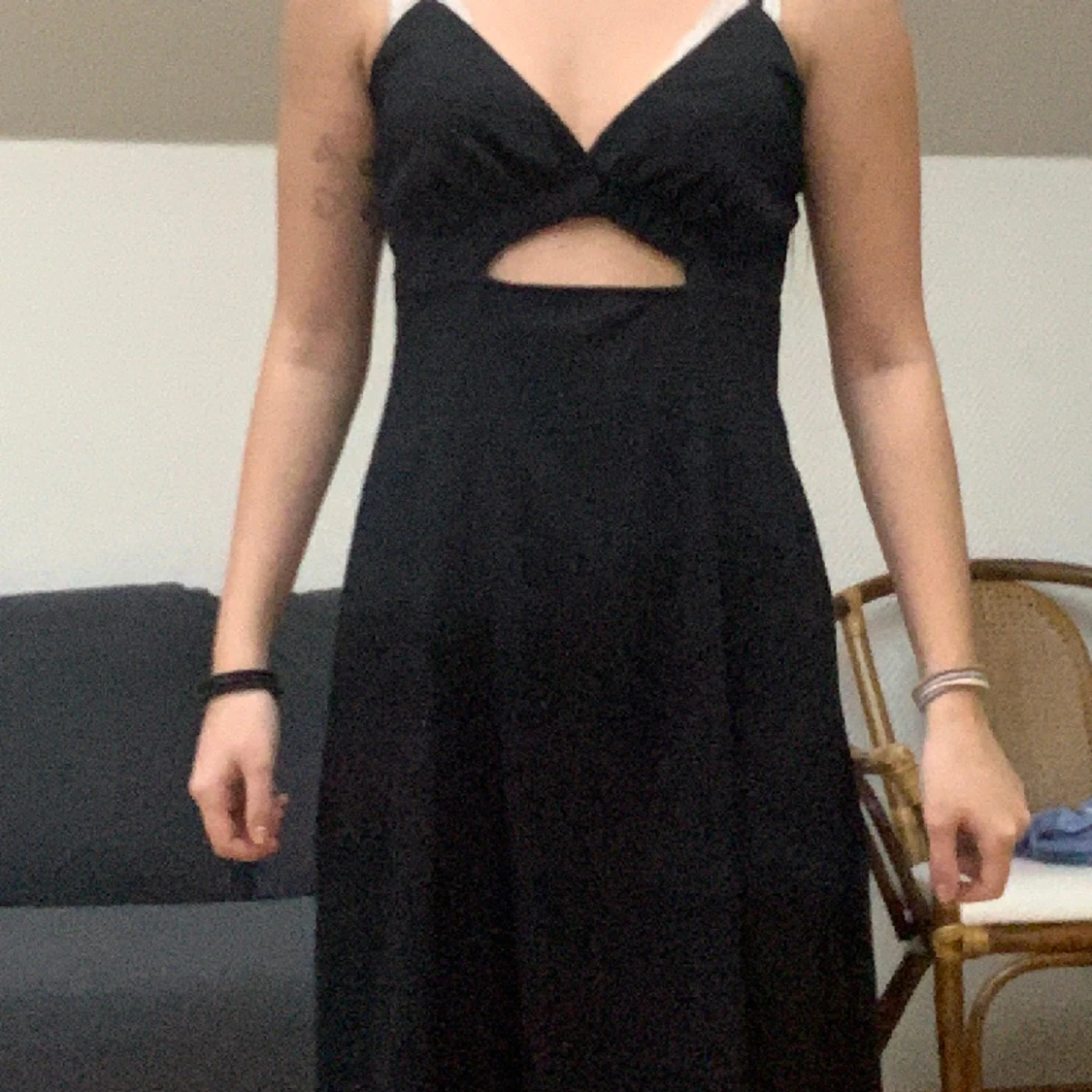 Svart sommar klänning - 90