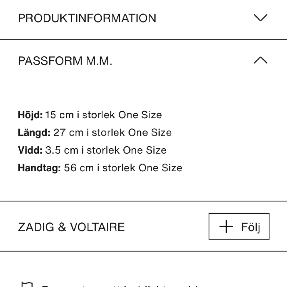 Säljer min Zadig väska då den inte kommer till användning så mycket!! Använd fåtal gånger och i väldigt bra skick🩷 Köpt för 3595kr på Zalando men säljer för 2200kr, priset kan diskuteras🫶🏻. Väskor.