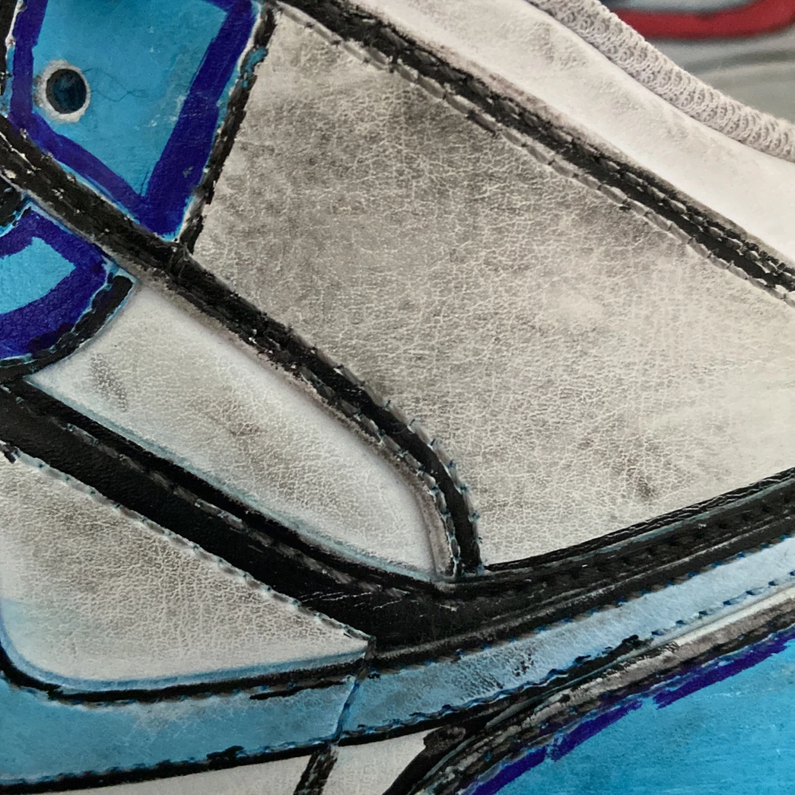 Customized Jordan 1 mid - 91