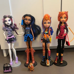 Monster High Dockor - Säljer nu mina monster high. Alla för 1 500kr eller 400kr styck. Allt på bilden medföljer. Går att frakta med postnord spårbart. Kan även mötas upp i piteå området. Snabbt köp prioriteras. Tar enbart swish. 