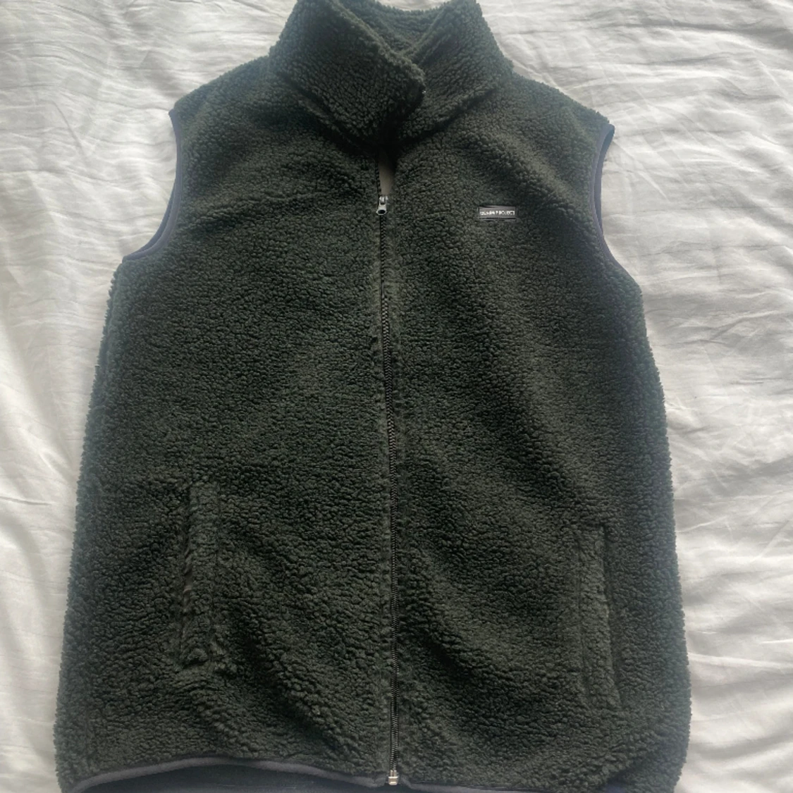 Fleeceväst denim projekt grön