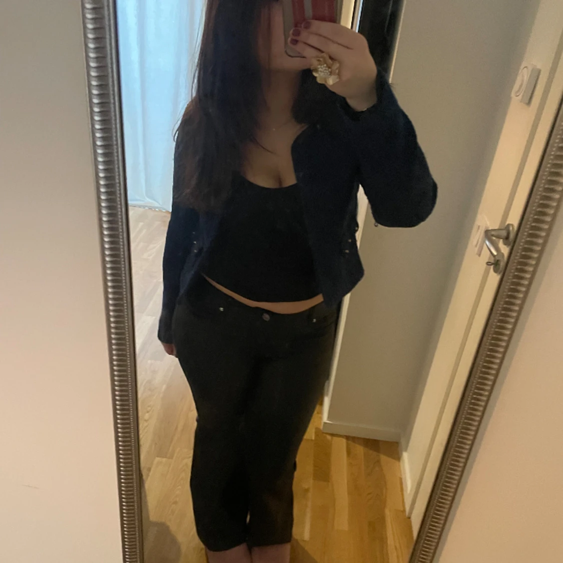 Mörkblå blazer  - 90