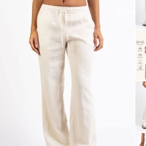 Linnebyxor  - Säljer dessa linnebyxor från madlady knappt använda i storlek XS- Regular. Jättebra skick🫶🏼pris kan diskuteras vid snabb affär🥰