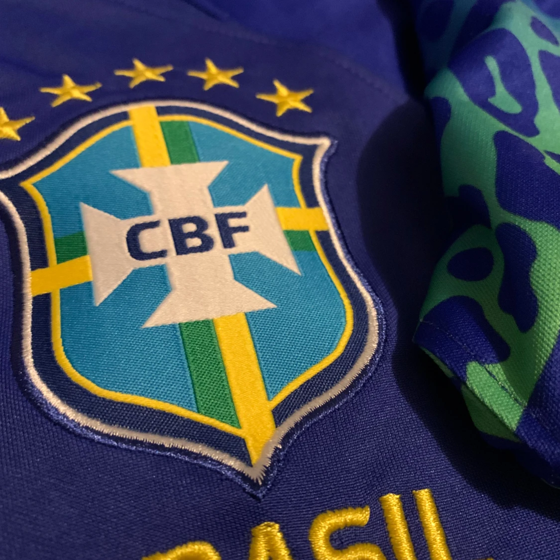 Blå Brasilien Neymar 10 fotbollströja Nike - 3