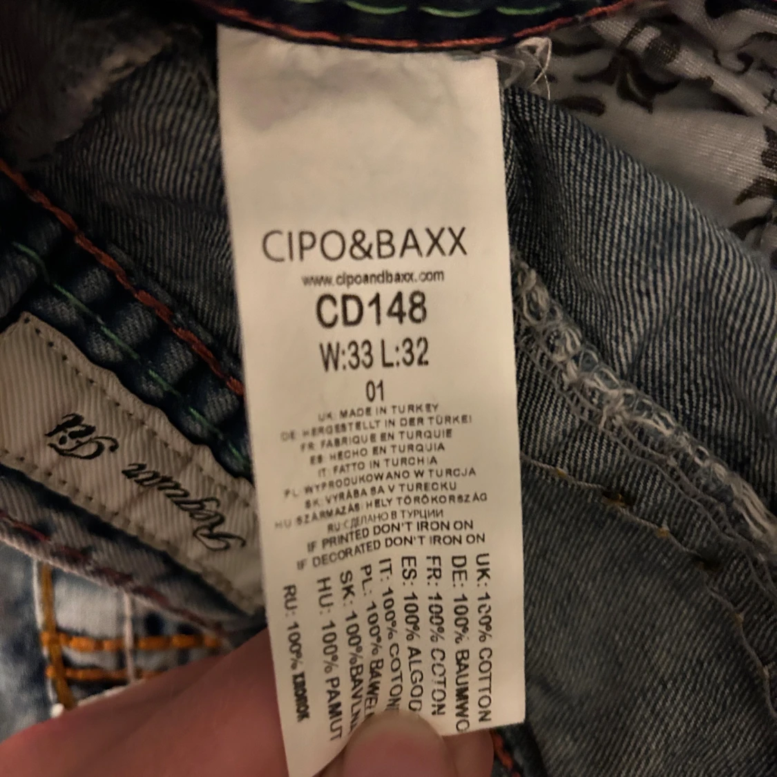 Blå jeans från Cipo & Baxx W33 L32 - 3