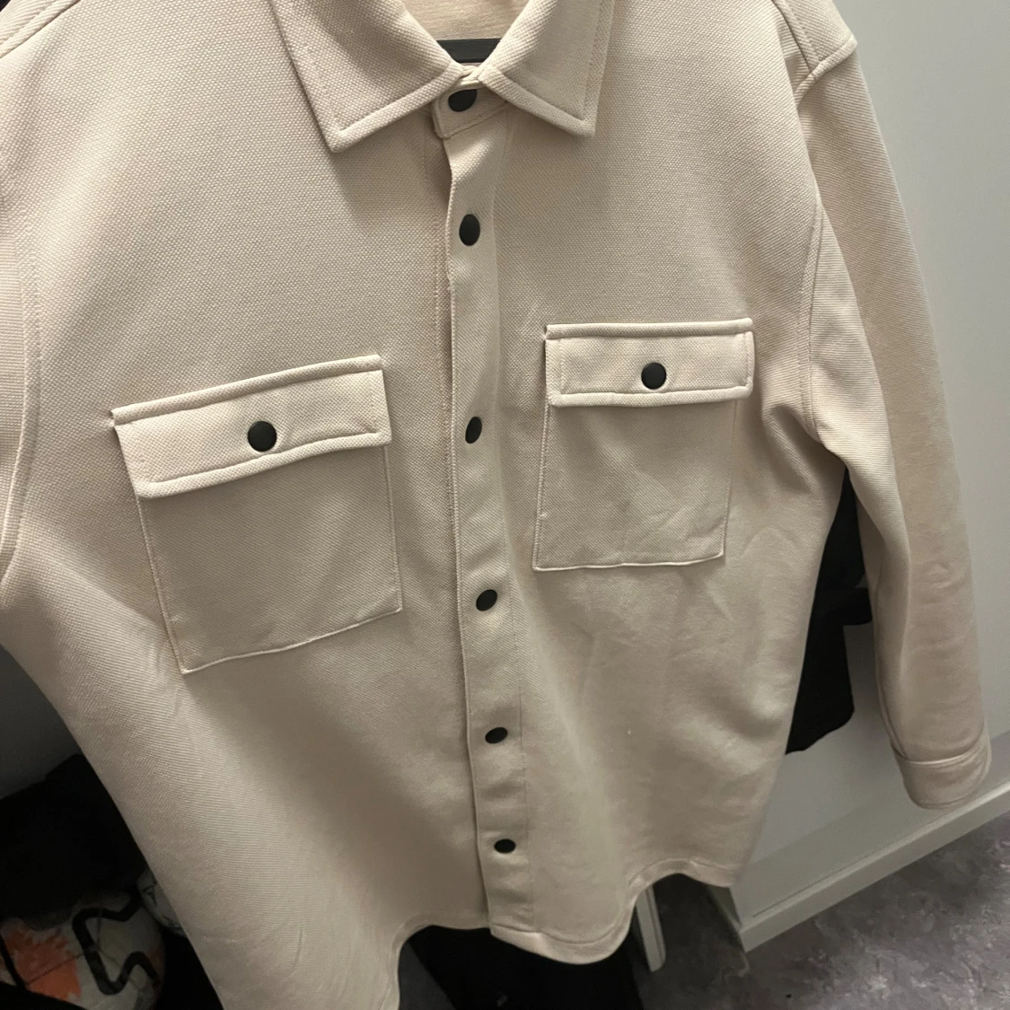 Beige overshirt från Selected Homme - 1