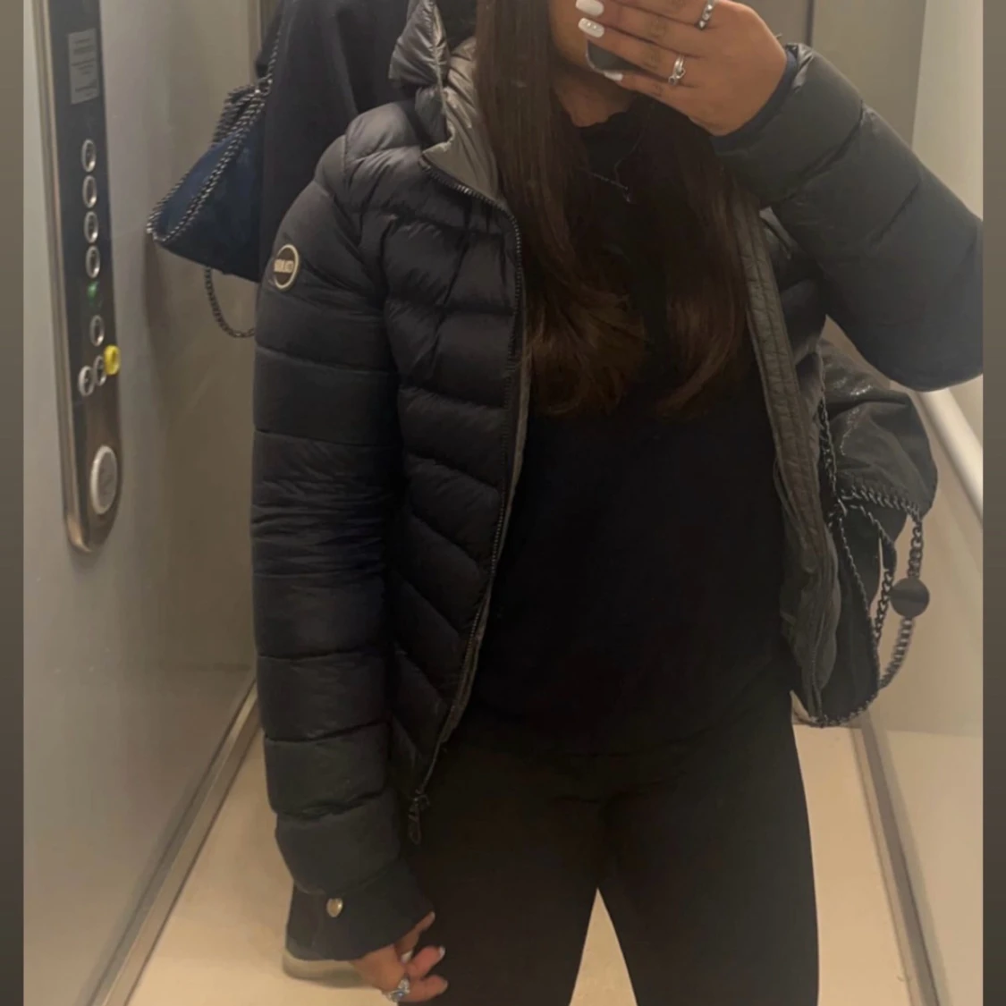 Mörkblå dunjacka från Colmar - 2