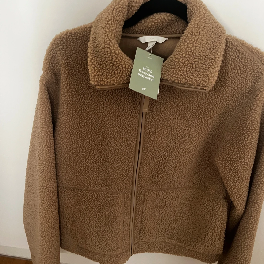 Beige teddyjacka från H&M - 2