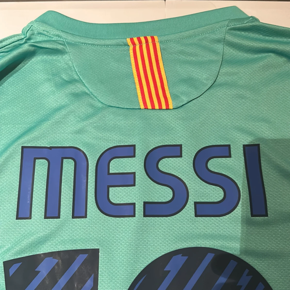 Barça Messi bortatröja Nike turkos - 2