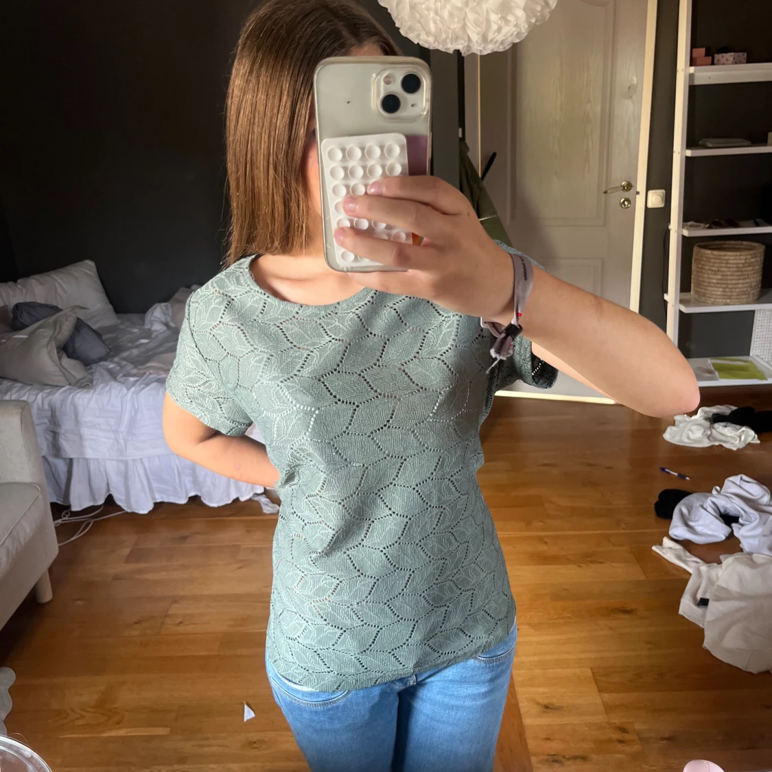 Grön stickad topp från Jacqueline de Yong