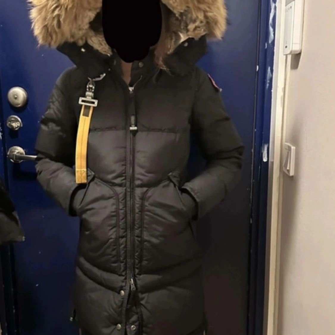 Svart lång dunjacka Parajumpers XS - 2