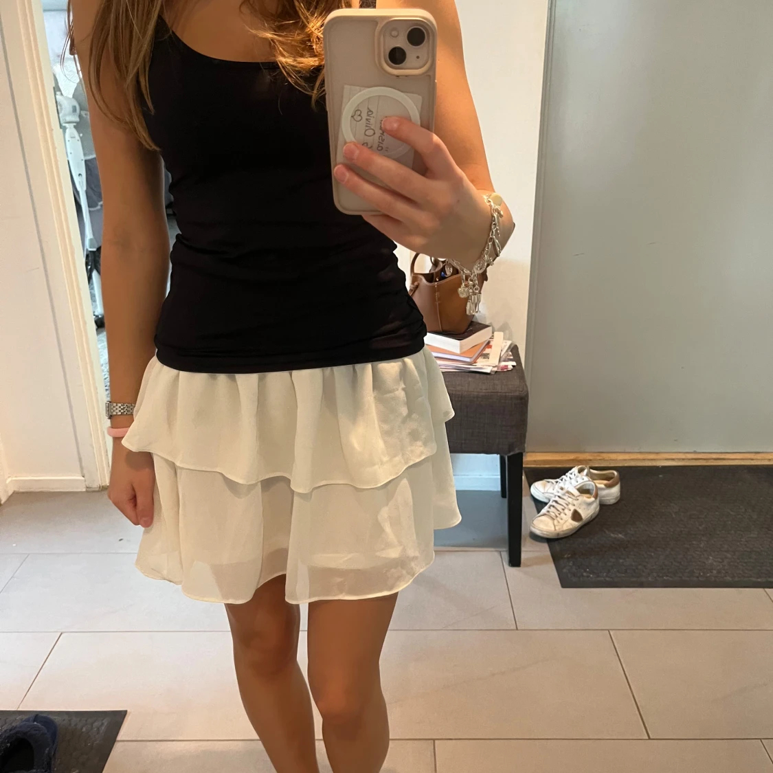 Vit volangkjol från Chelsea XS - 1