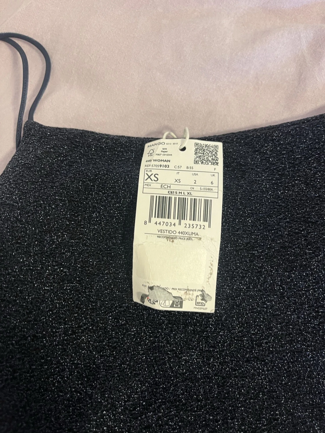 Glittrig klänning Mango - 2