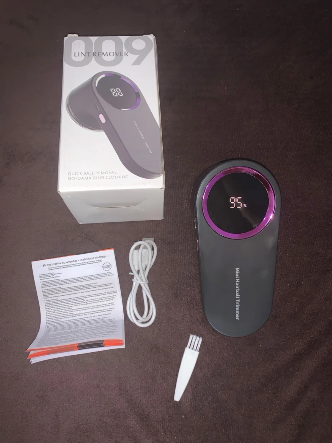 Elektrisk ludd- och nopprengörare