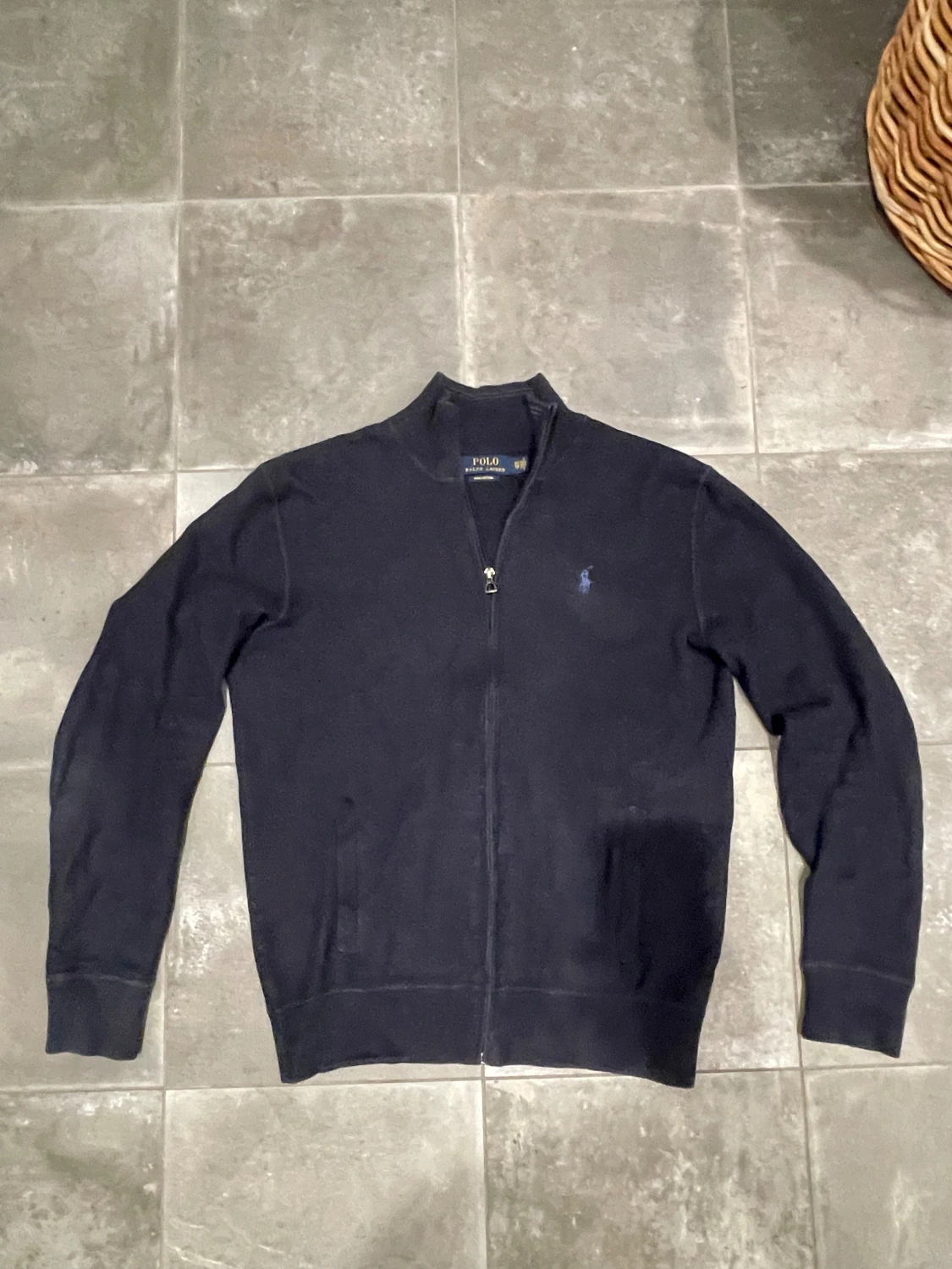 Blå Ralph Lauren Hoodie Hel Zip - 1