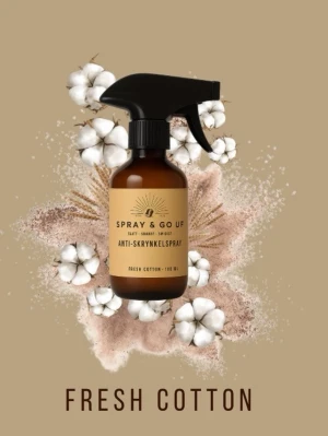Anti-skrynkelspray Fresh Cotton - Få släta och fräscha kläder och andra textilier på bara några sekunder – helt utan strykjärn! Vår anti-skrynkel-spray gör tyget mjukt, slätt och nytvättat på nolltid, samtidigt som den lämnar en mild och ren doft av Fresh Cotton. Perfekt både till vardag och resor.  Spraya, släta till och låt torka – klart!