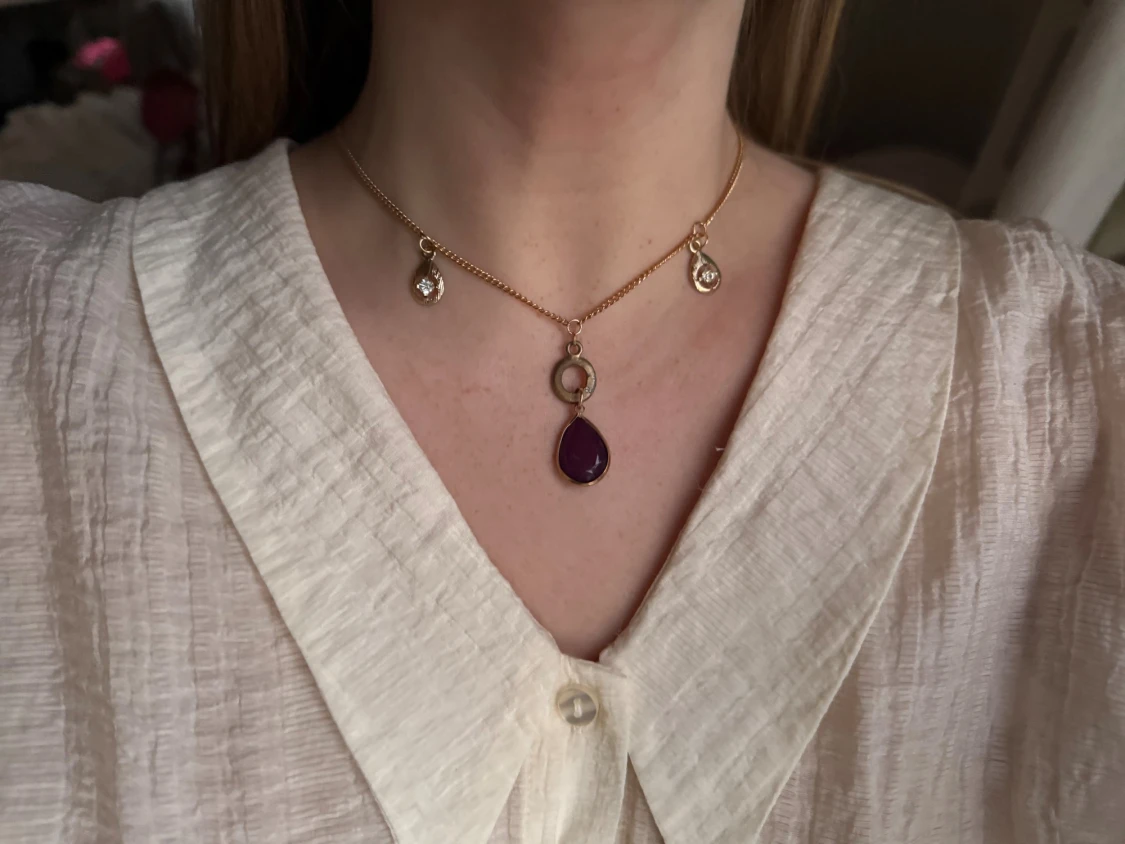 Handgjort repurposed halsband  - 4