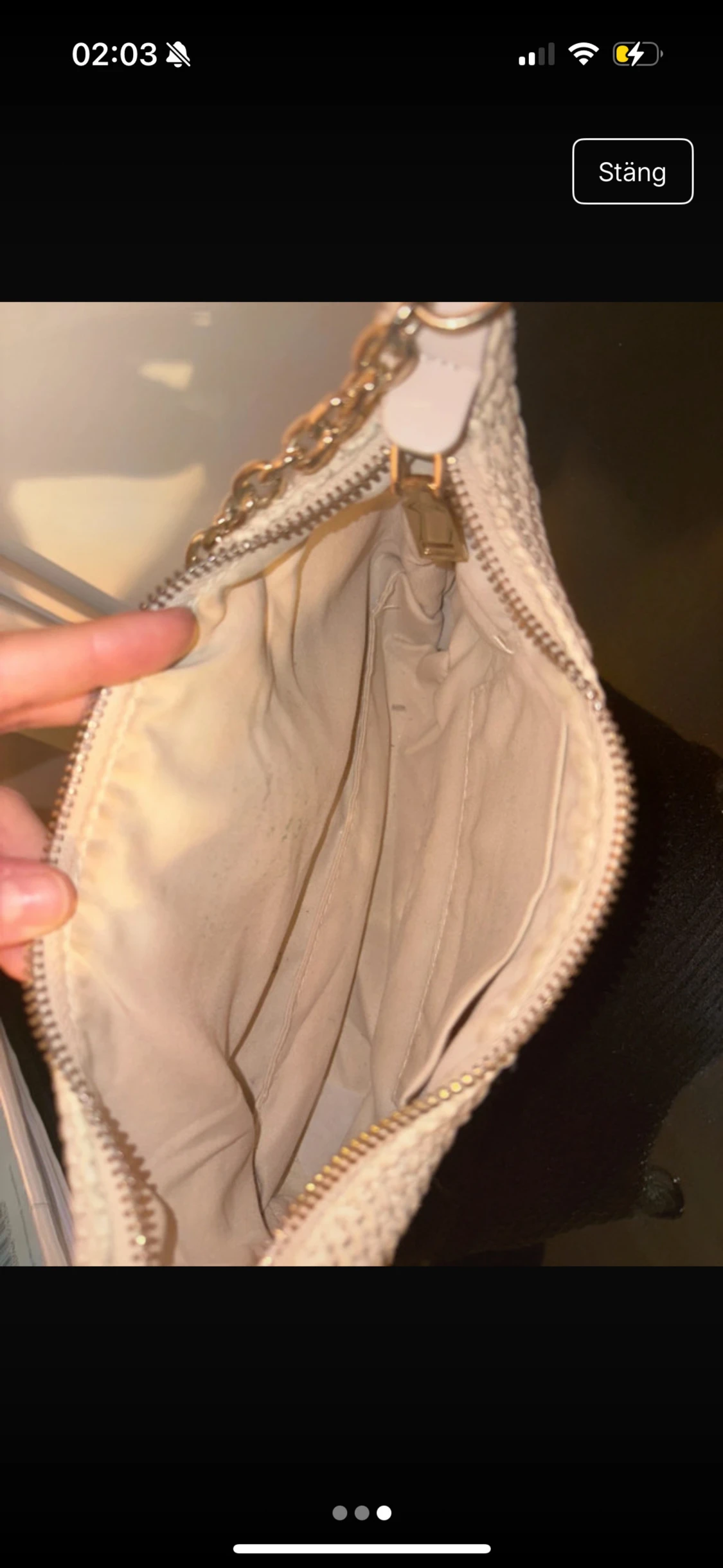 Beige axelväska från shein - 2