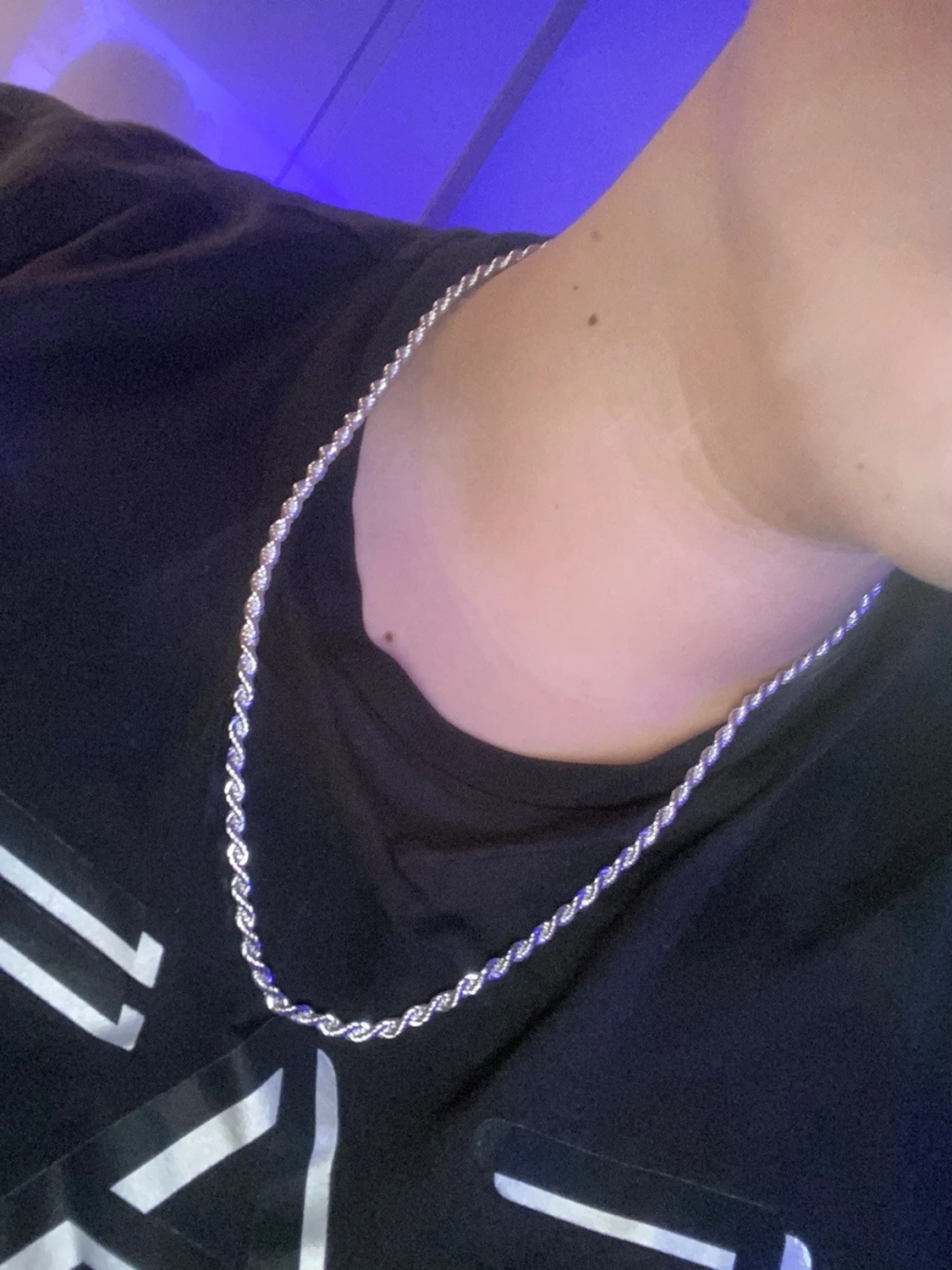 Silverfärgad tvinnad kedjeväst - 2