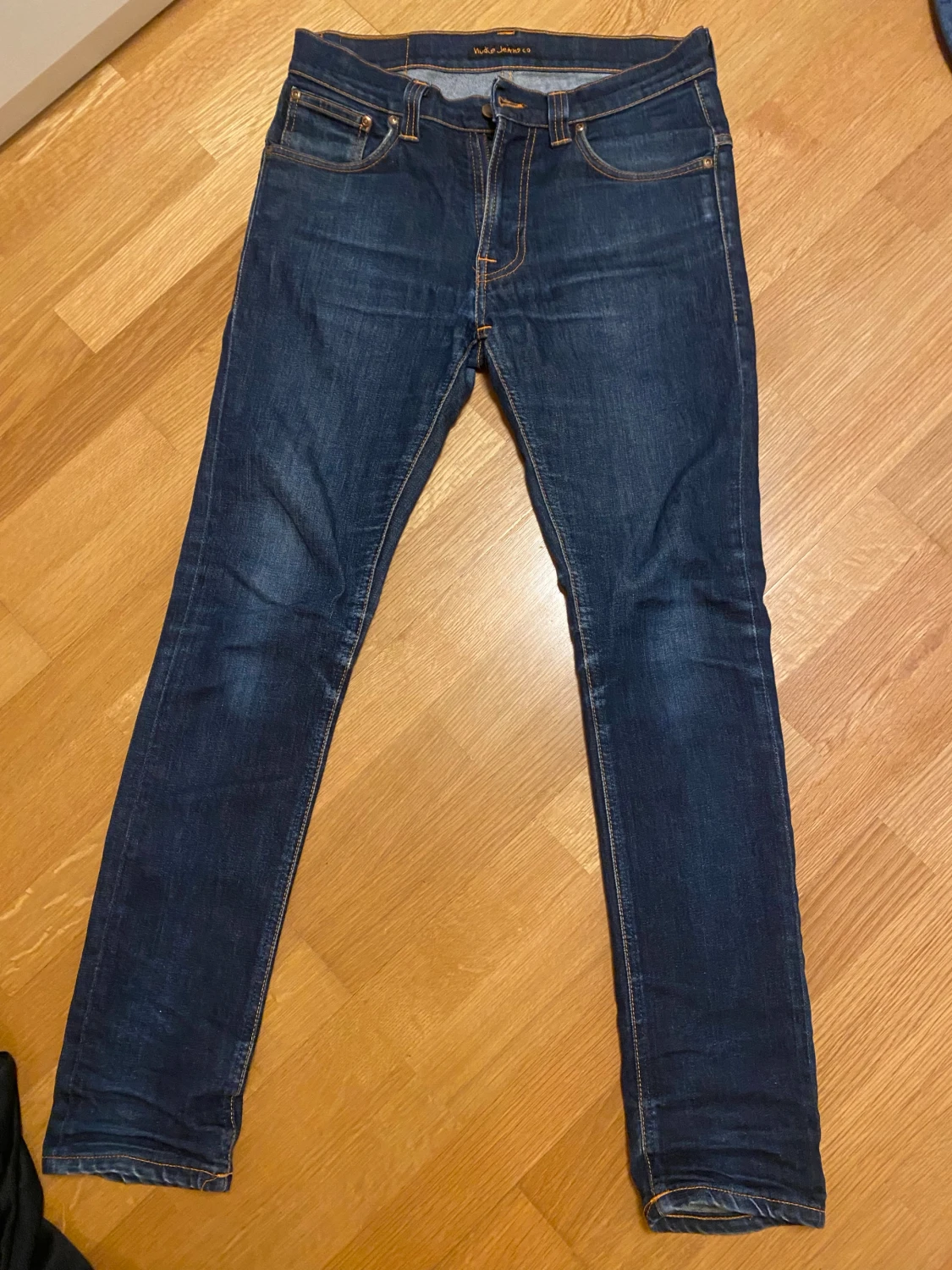 Mörkblå skinny jeans från Nudie - 2