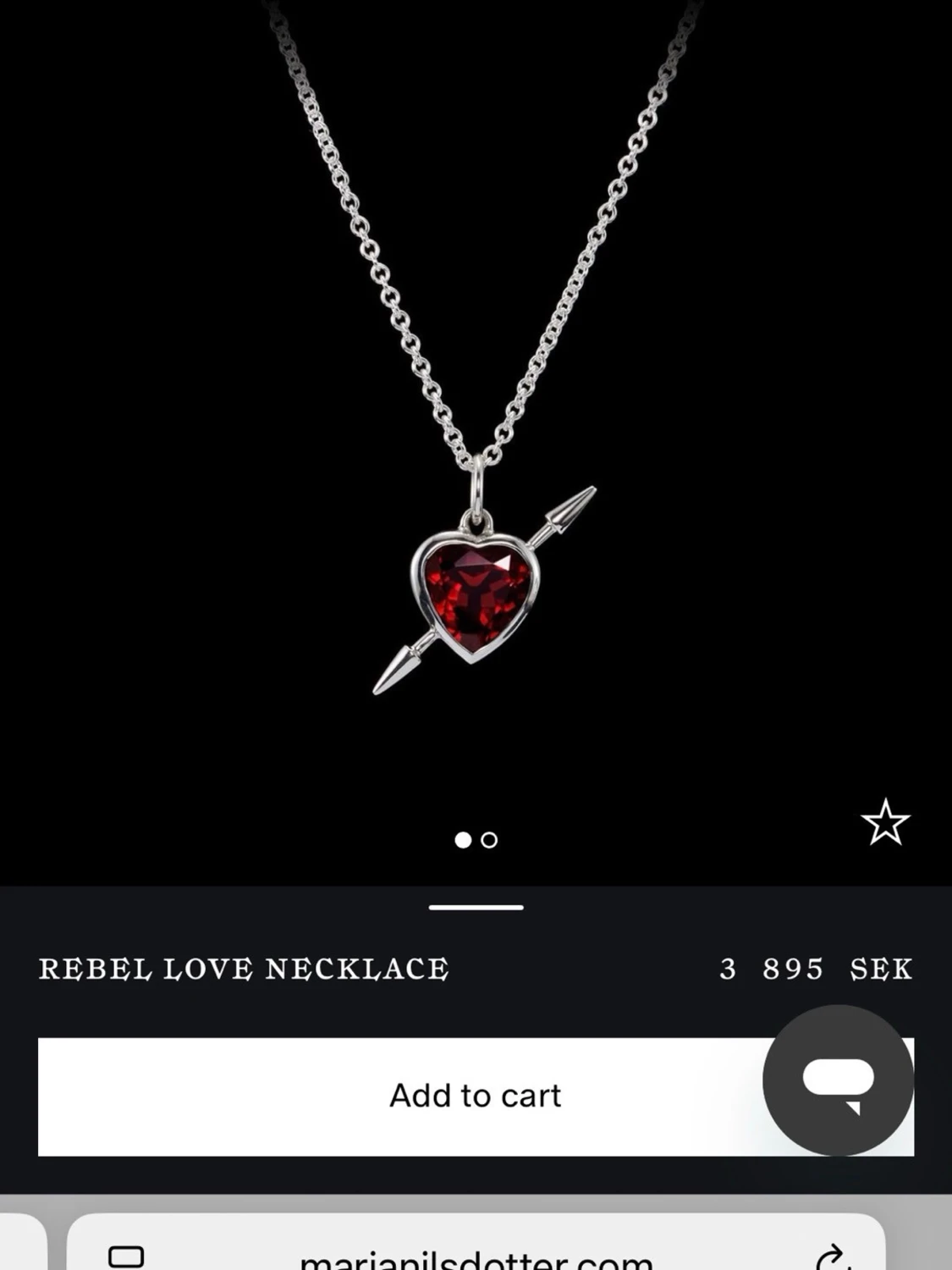 Maria Nilsdotter halsband