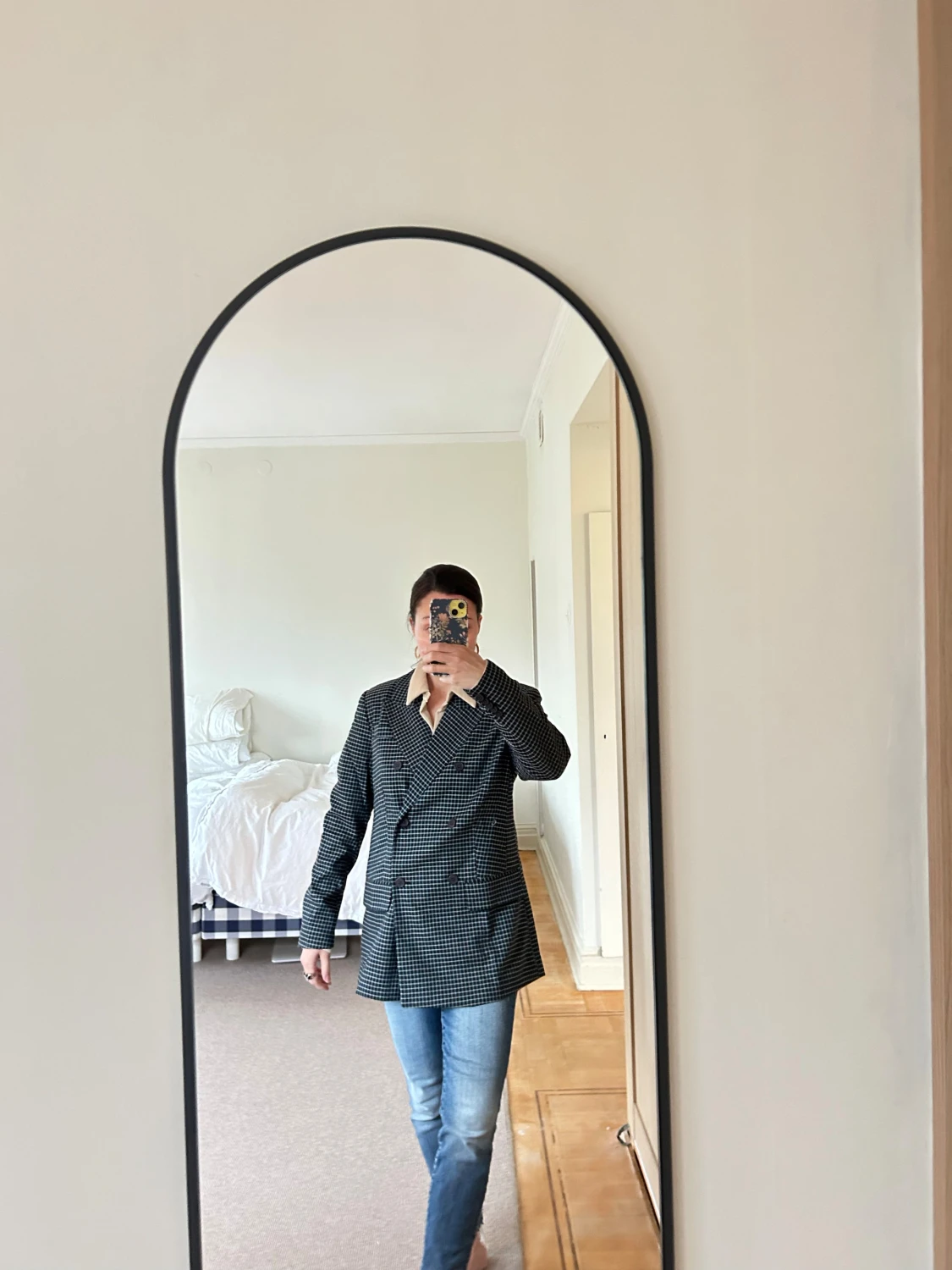 Rutig kavaj från Minus med knappar - 5