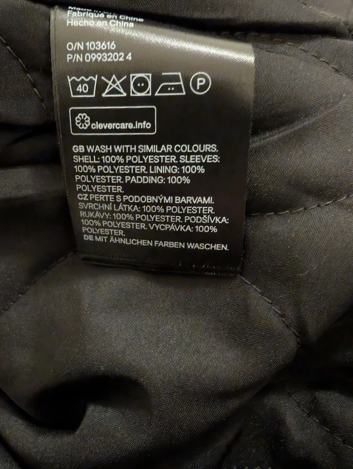 H&M Divided Oversized/Overshirt filtad svart jacka  - 4