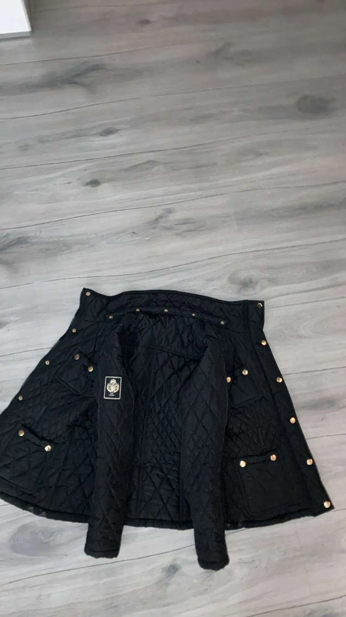 Svart quiltad jacka Chiara Forthi XS