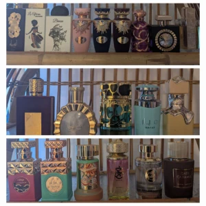 Lattafa och Paris corner split 🌼 - Splittar mina Lattafa- och Paris corner parfymer i glasdekanter med spray ✨️2 ml-25 kr, 3 ml-30 kr, 5 ml-45 kr✨️Se bild med lista på vilka som finns✨️Skriv vilka du önskar så lägger jag upp som ett nytt paket 