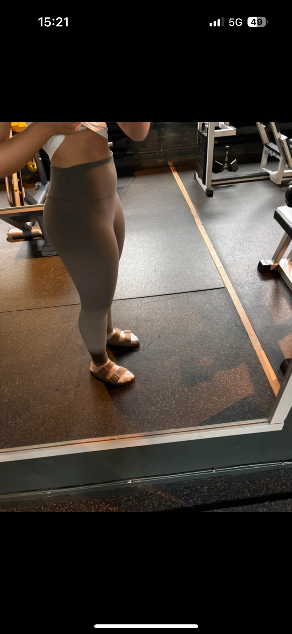 Grå träningstights från H&M move - 