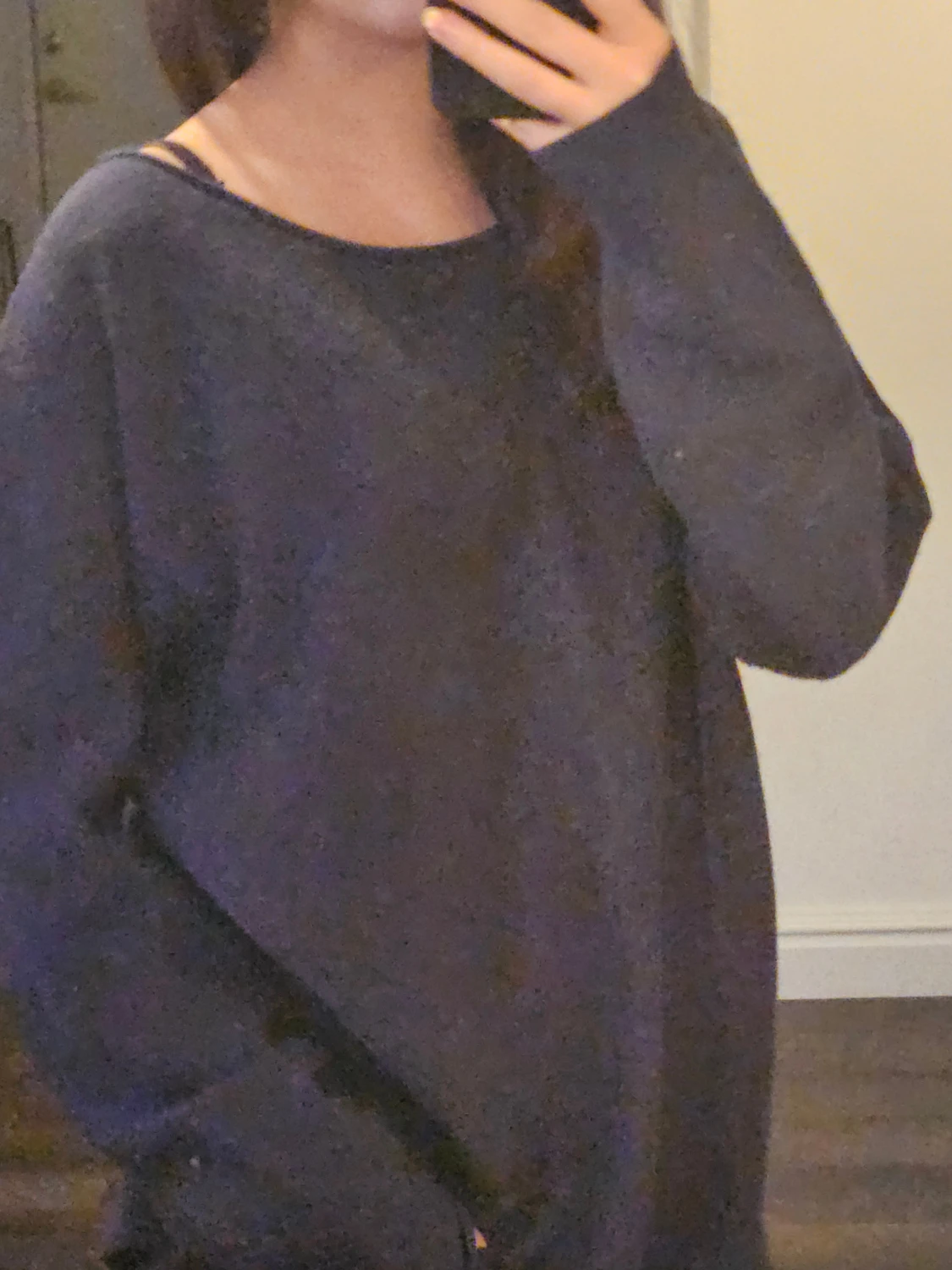 Mörkblå stickad tröja från Wera - 4