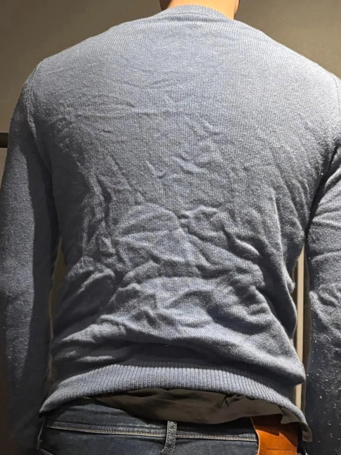 Ljusblå stickad tröja från MNG - 3