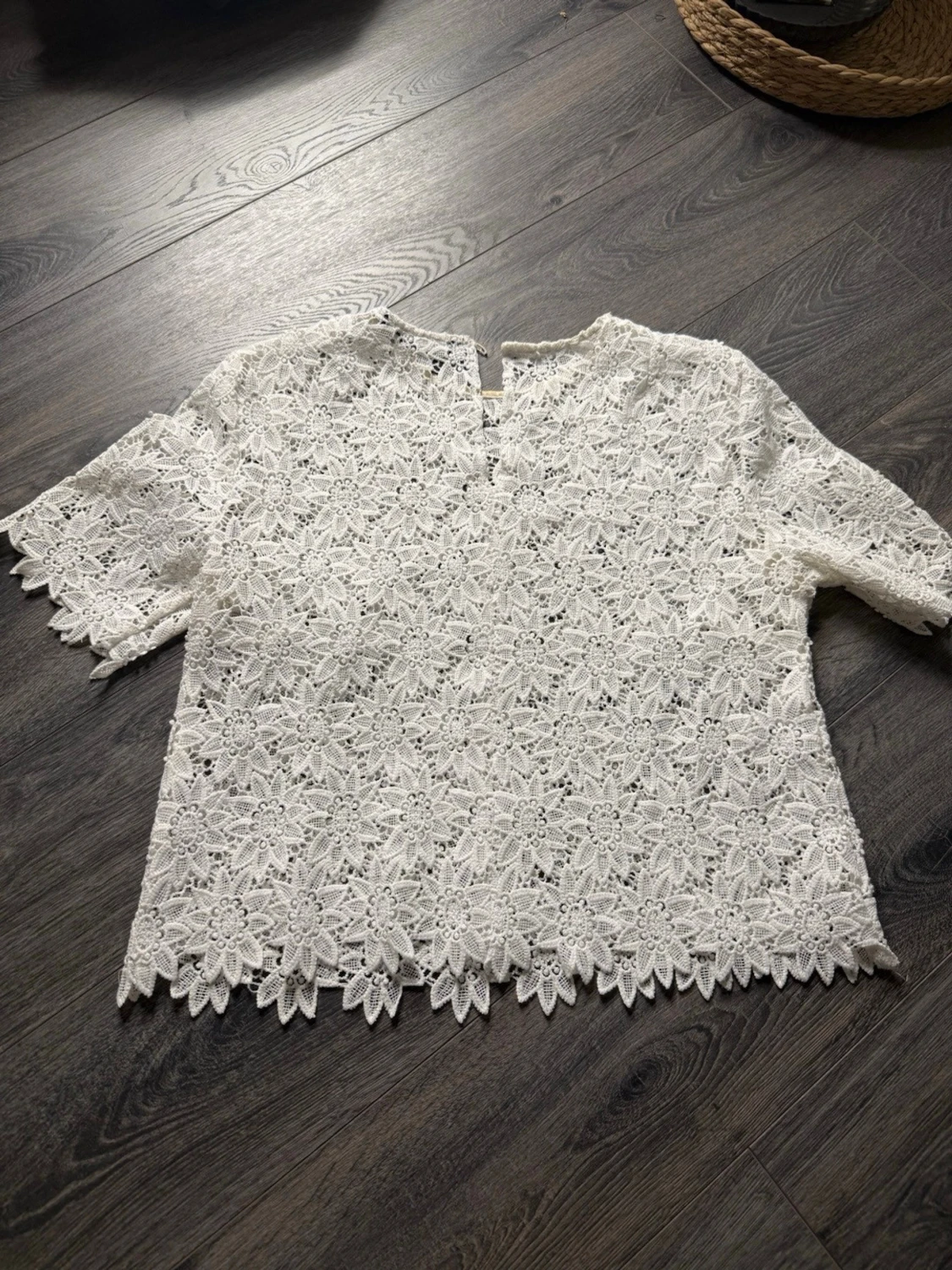 Vit spetsblus från Zara - 1