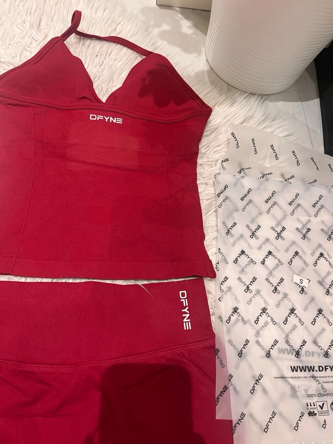 Rött seamless set från DYFNE - 3