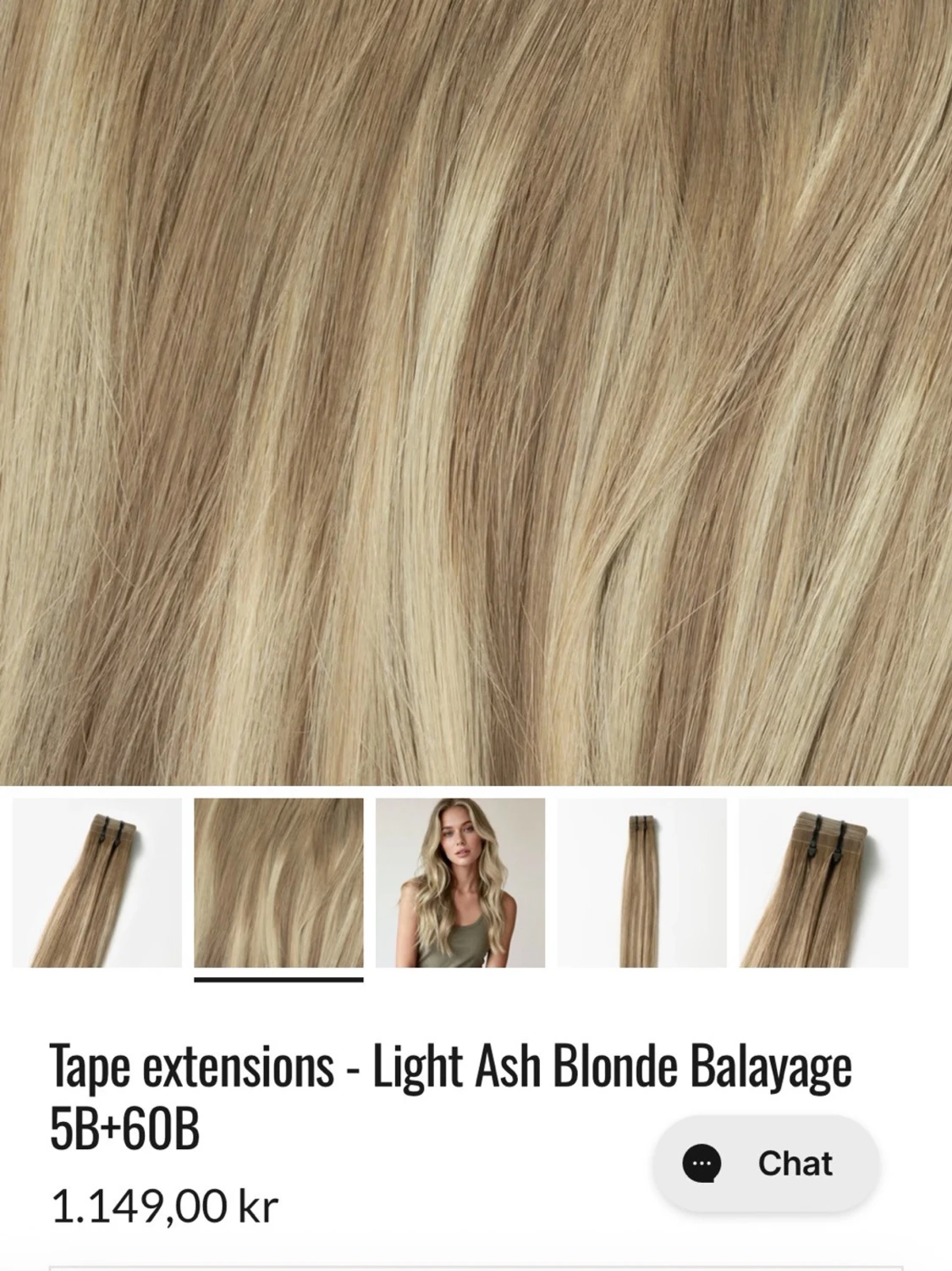 Tape extensions ljusblond 22 & 60A - 2