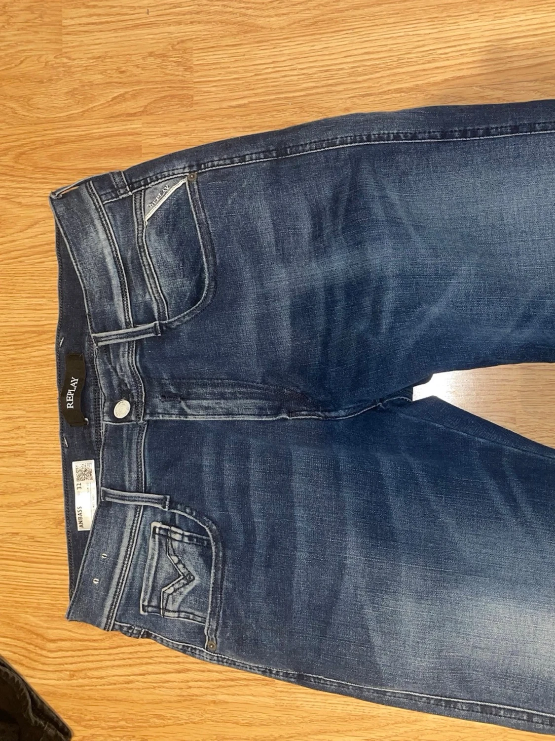 Mörkblå Replay jeans Anbass