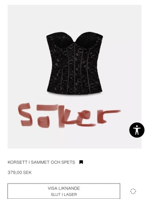 Zara korsett - SÖKER denna i S!!