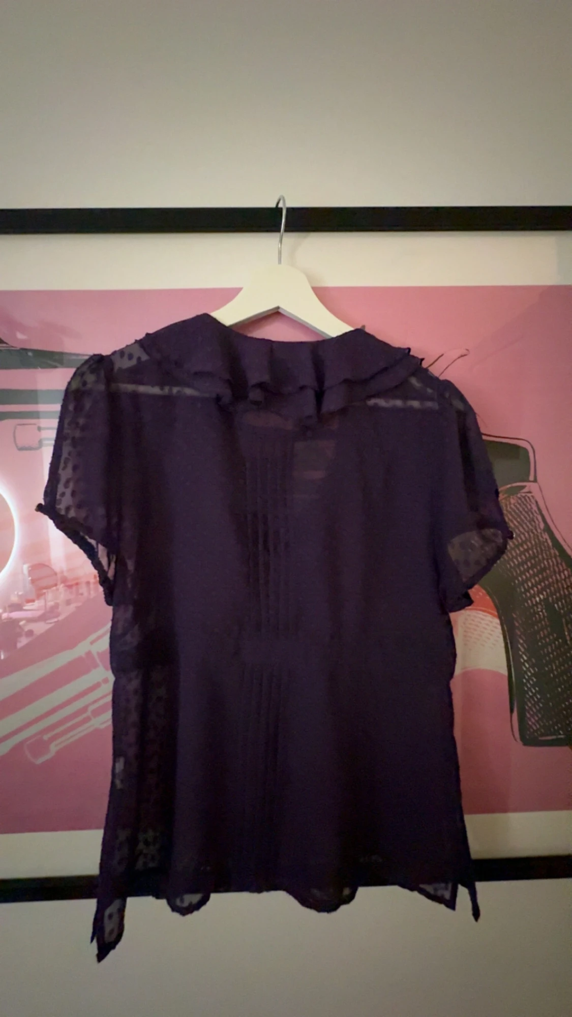 Lila jättefin blus - 1