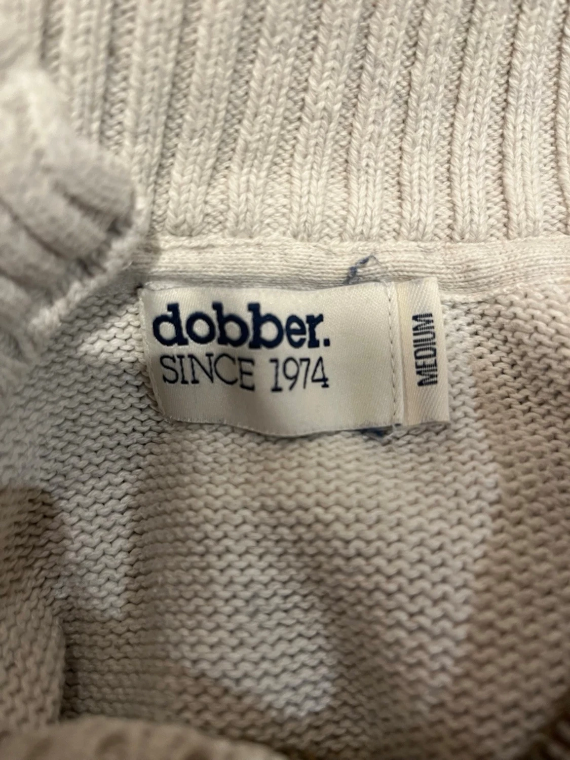 Ljusgrå stickad tröja från Dobber - 1