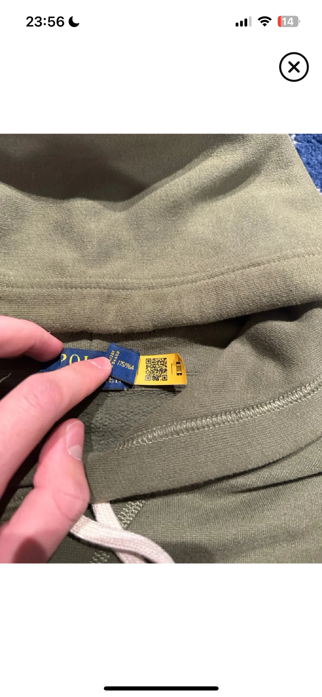 Olivgrön polo Ralp Lauren hoodie  - 4