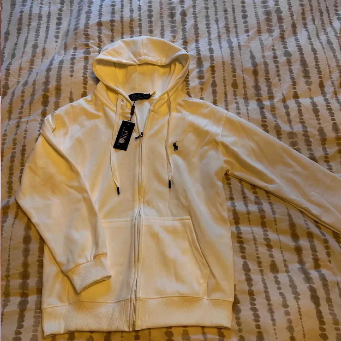 Vit hoodie från Polo Ralph Lauren M