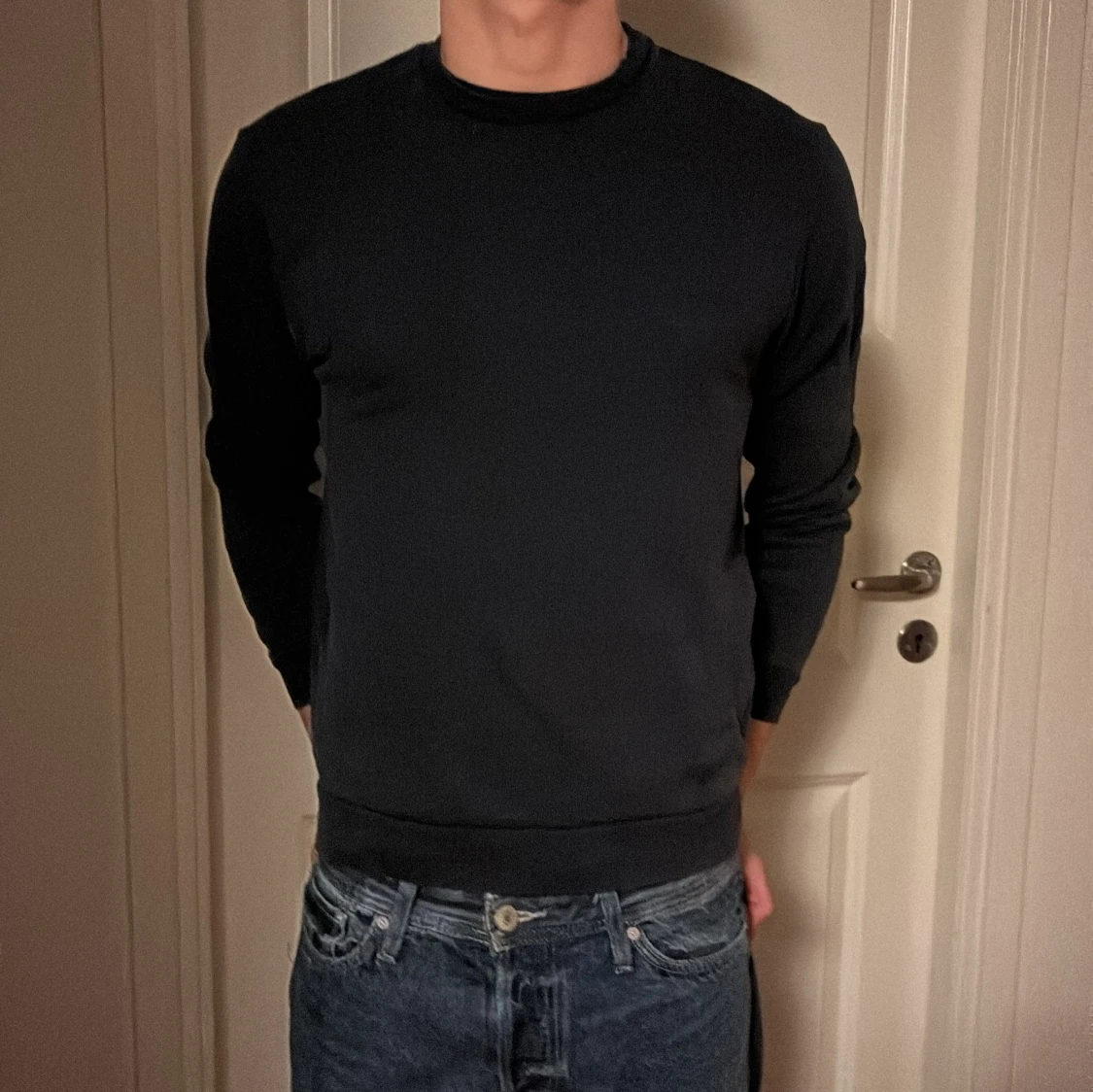 Mörkblå Colmar sweatshirt  - 1