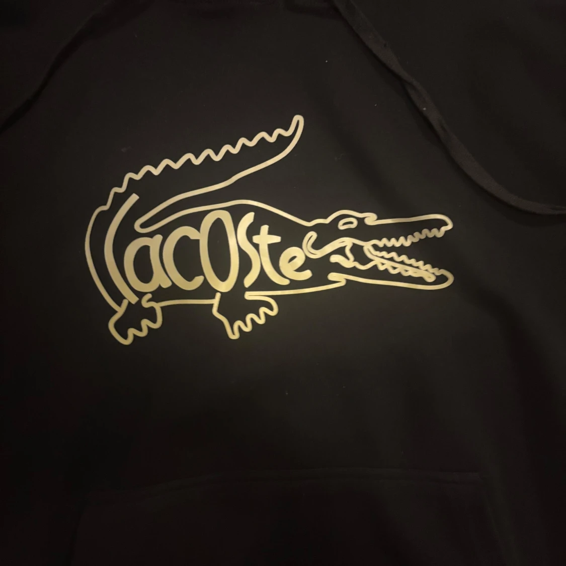 Svart hoodie från Lacoste med logga - 2