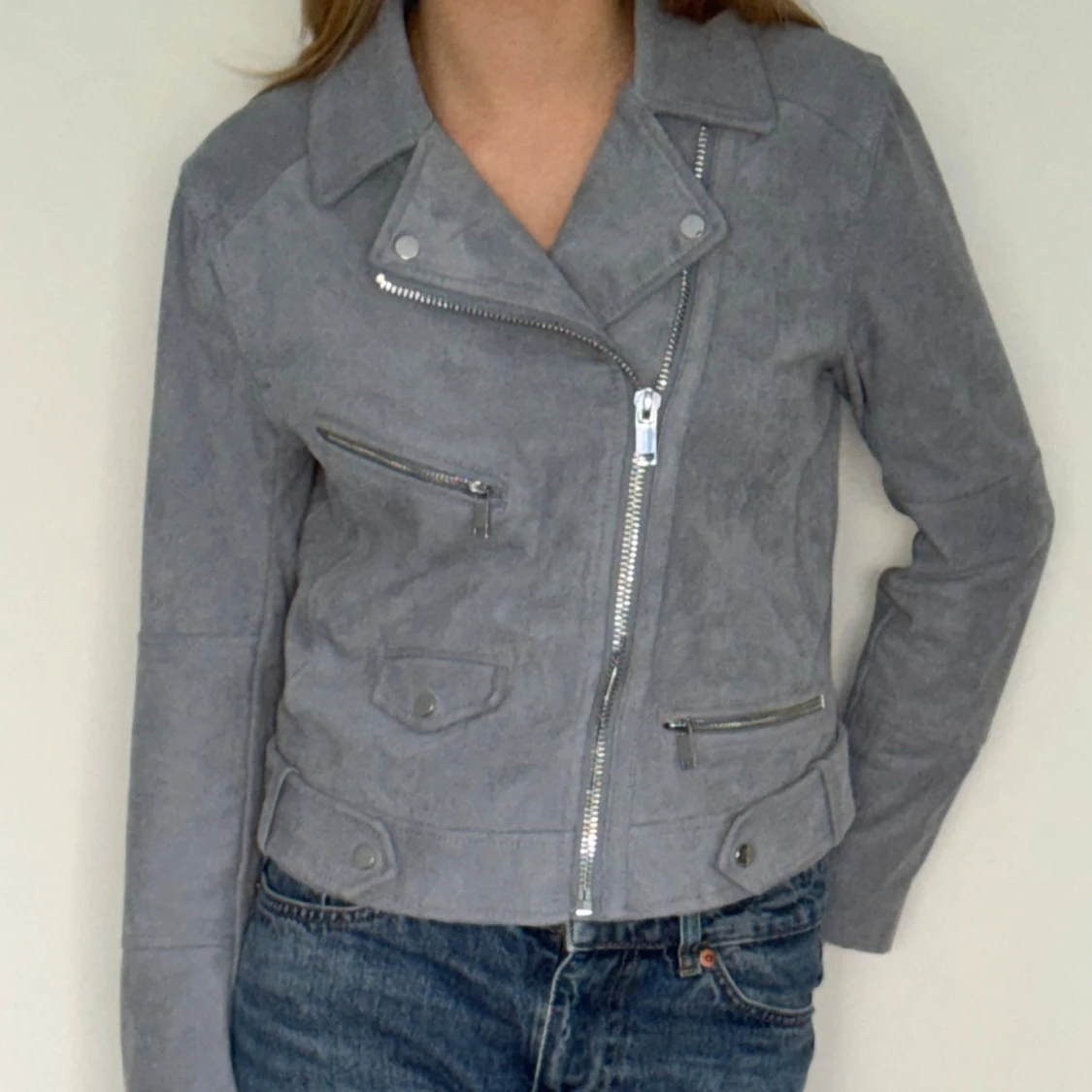 Mocka bikerjacka med dragkedjor - 2