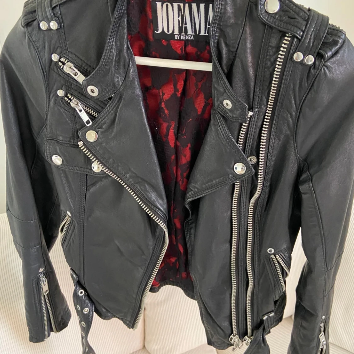 Svart skinnjacka Jofama by Kenza