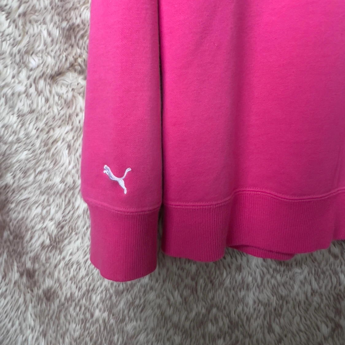 Rosa hoodie från Puma med dragkedja - 3