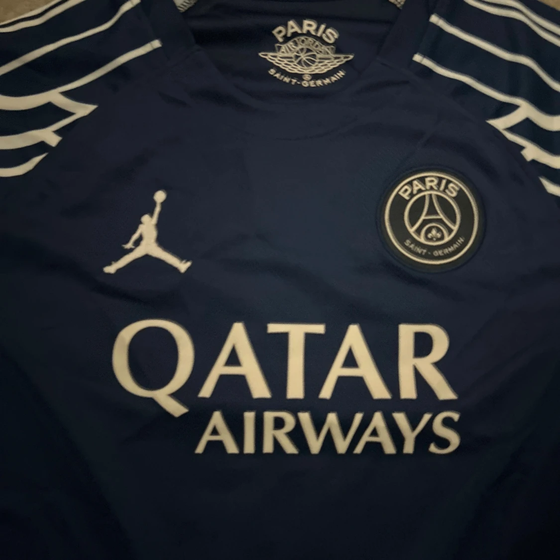 PSG x Jordan blå matchtröja D. Doué - 3