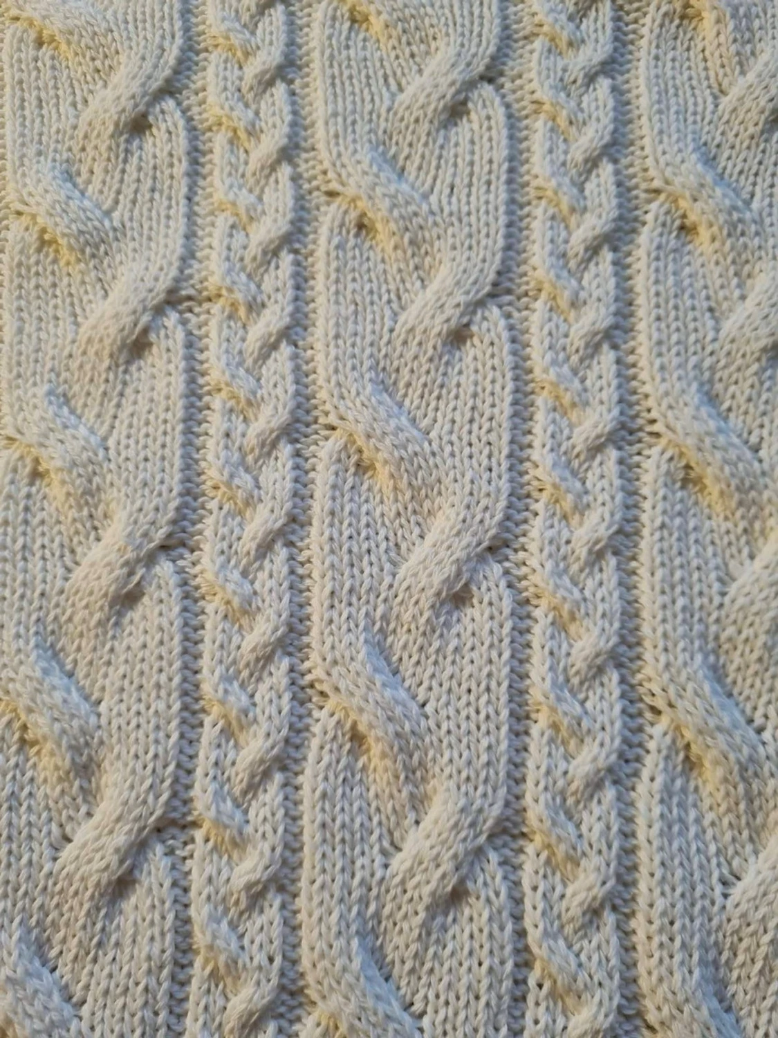 Vit stickad tröja från Lager 157 strl M - 3